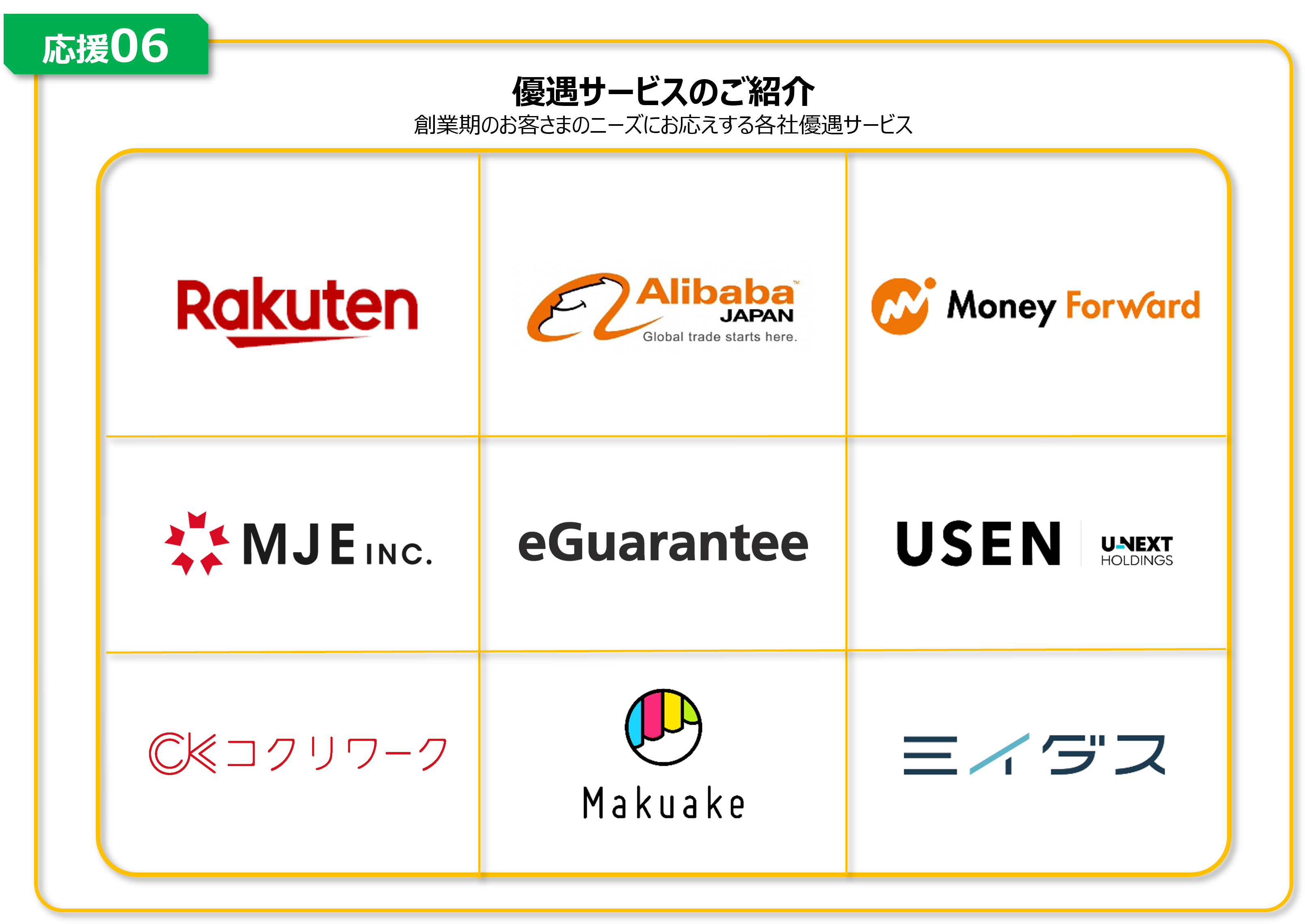 優遇サービスのご紹介