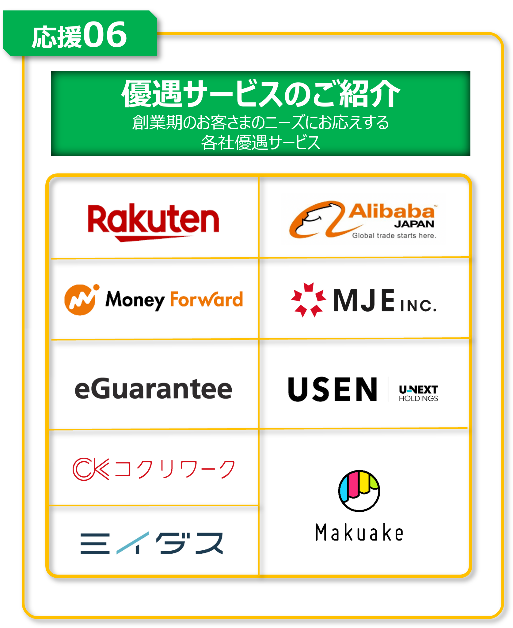 優遇サービスのご紹介