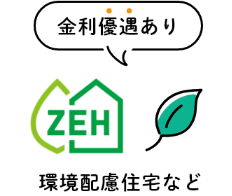 金利優遇あり環境配慮住宅など