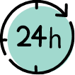 24時間いつでもネットで予約可能