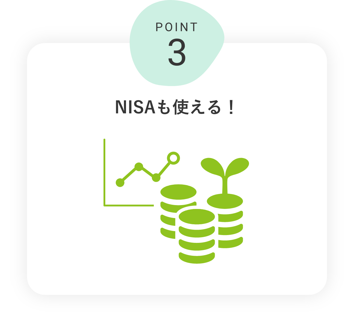 POINT3 NISAも使える！