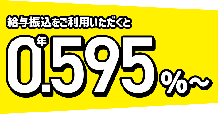 年0.595%〜